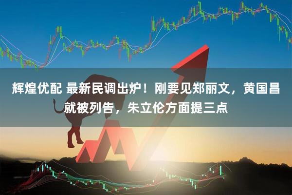 辉煌优配 最新民调出炉！刚要见郑丽文，黄国昌就被列告，朱立伦方面提三点